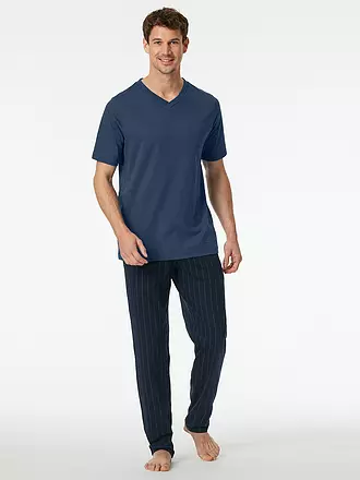 SCHIESSER | Camiseta de pijama MIX + RELAX | blau